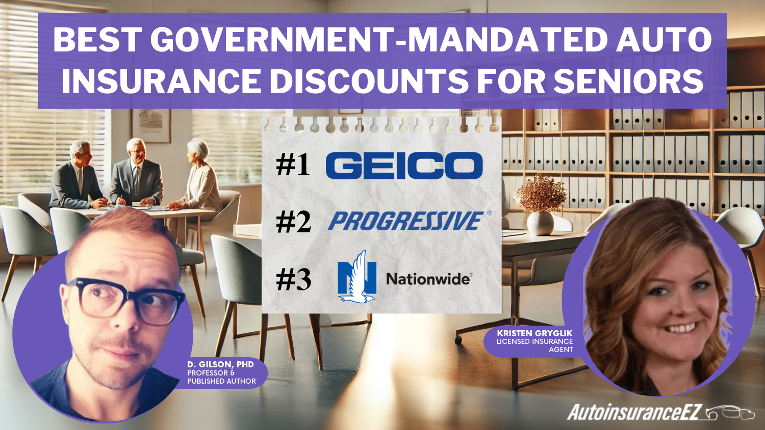 Best Government-Mandated Auto Insurance Discounts for Seniors in 2025 (Save up to 35% With These Companies)