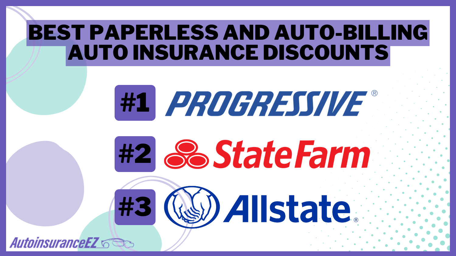 Best Paperless and Auto-Billing Auto Insurance Discounts