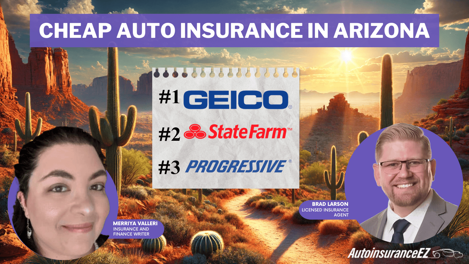 Geico, State Farm, Progressive: Cheap Auto Insurance in Arizona