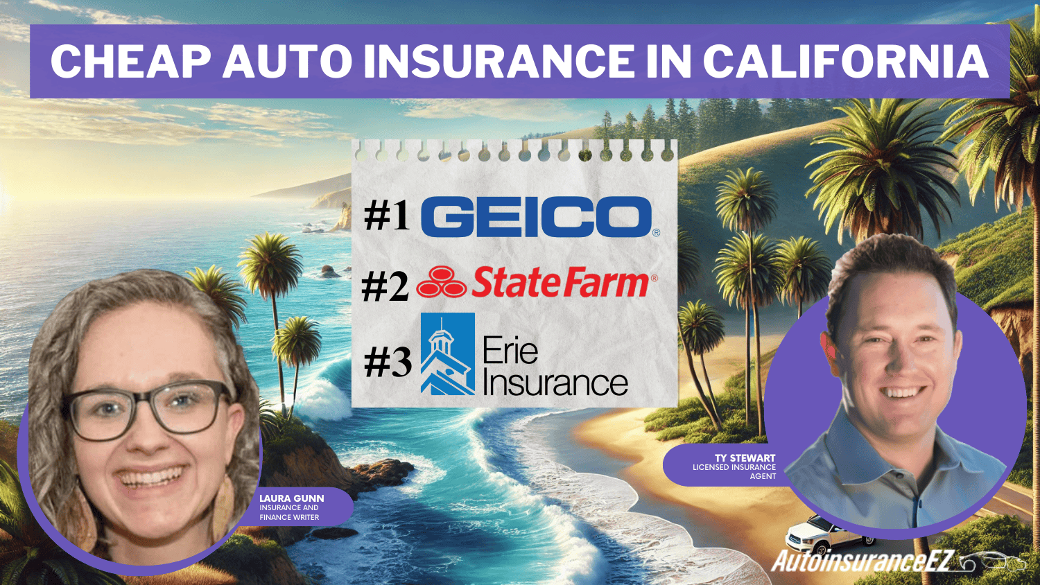 Geico, State Farm, Erie: Cheap Auto Insurance in California