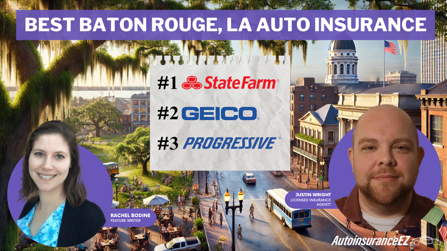 Best Baton Rouge, LA Auto Insurance: State Farm, Geico, Progressive