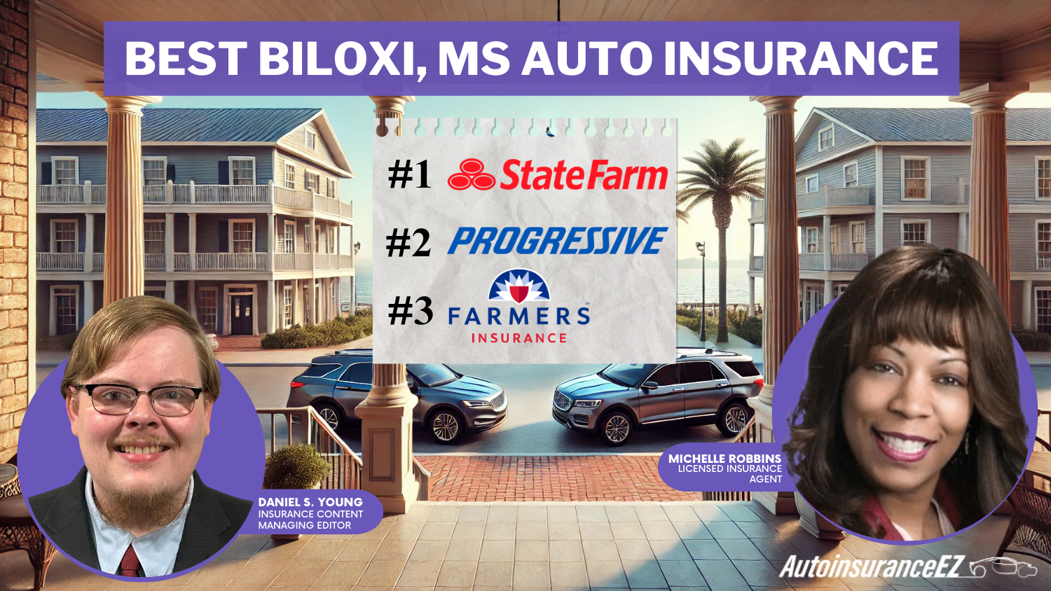 State Farm, Progressive, and Farmers: Best Biloxi, MS auto insurance