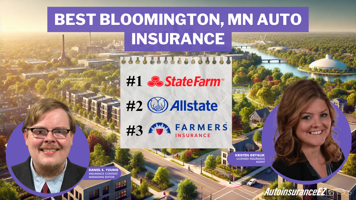 State Farm, Allstate, and Farmers: Best Bloomington, MN Auto Insurance