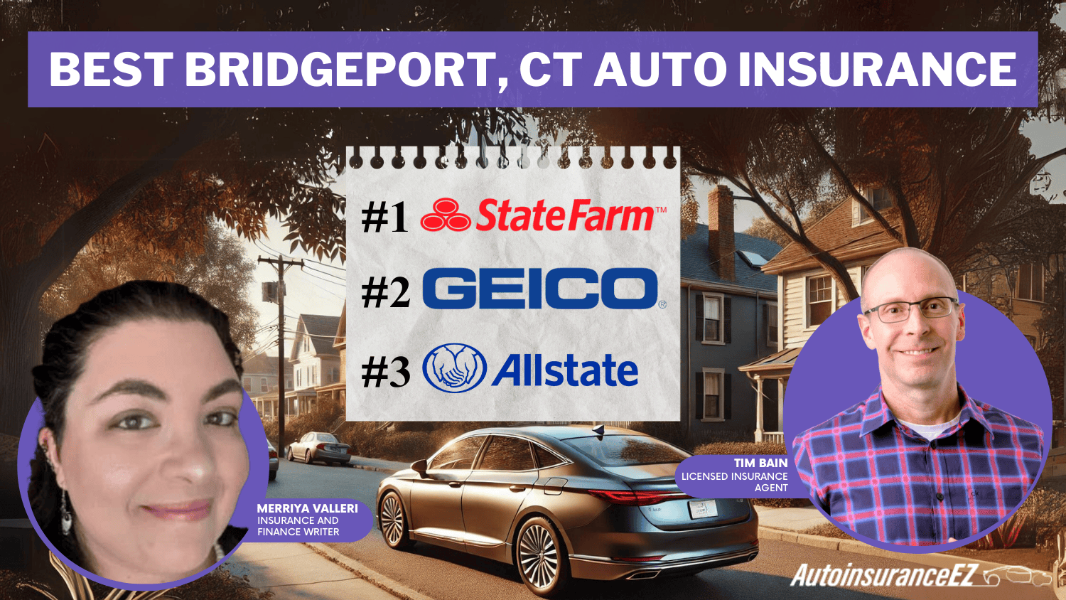 Best Bridgeport, CT Auto Insurance: State Farm, Geico, and Allstate