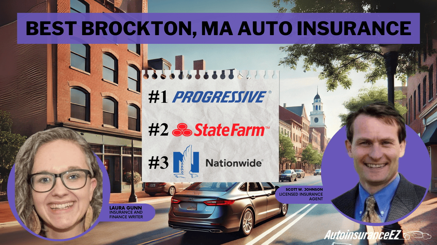 Best Brockton, MA Auto Insurance: Progressive, State Farm, and Nationwide