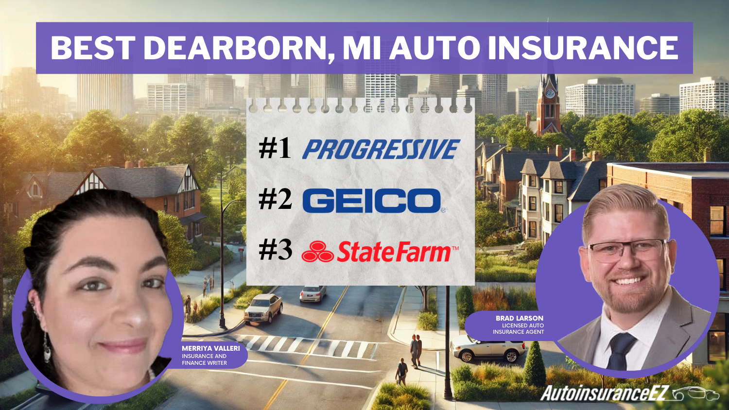 Progressive, Geico, and State Farm: Best Dearborn, MI Auto Insurance