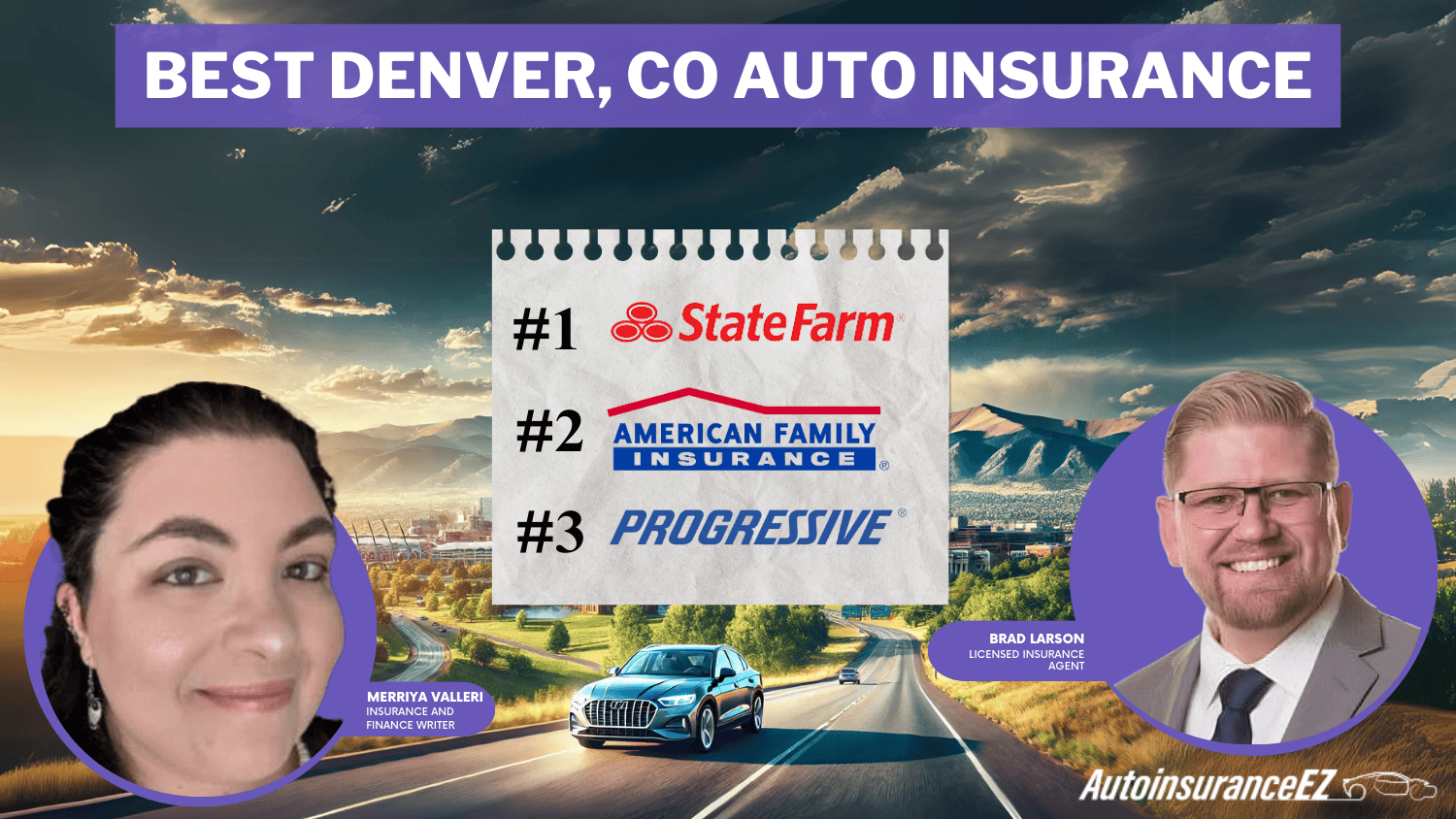 State Farm, American Family, and Progressive: Best Denver, CO Auto Insurance