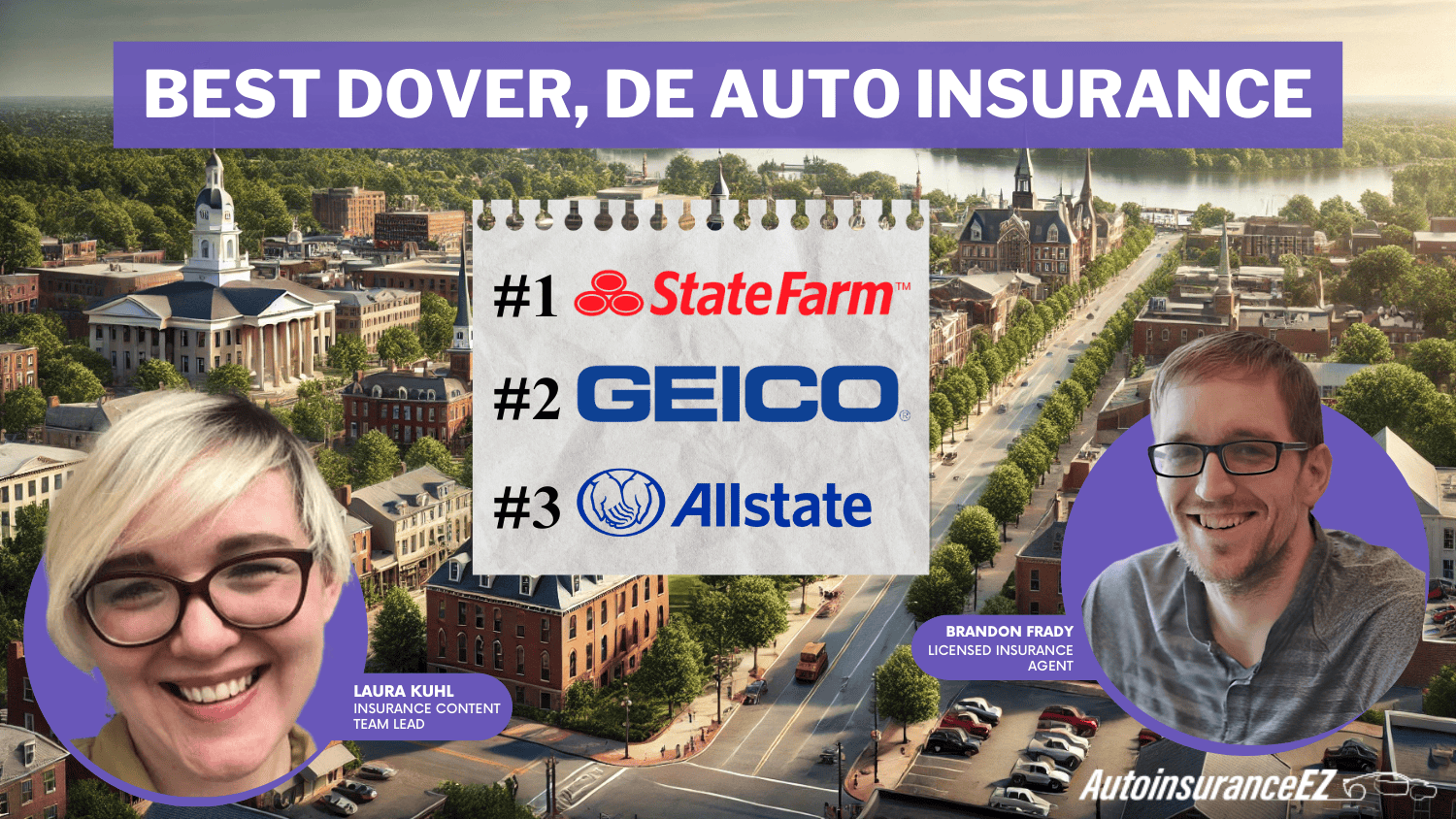 State Farm, Geico, and Allstate: Best Dover, DE Auto Insurance