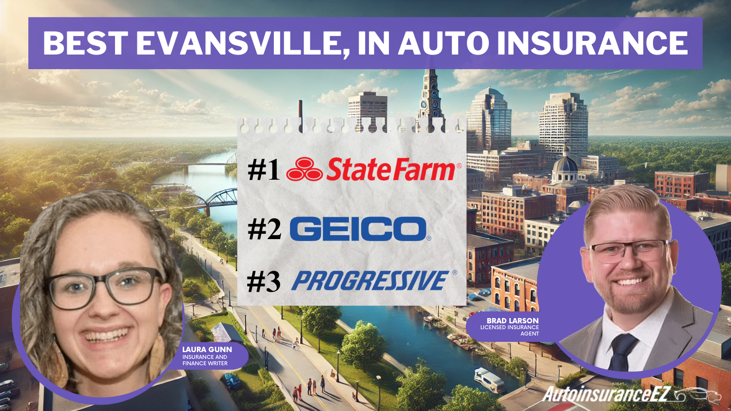 best Evansville, IN Auto Insurance: State farm, Geico, and Progressive