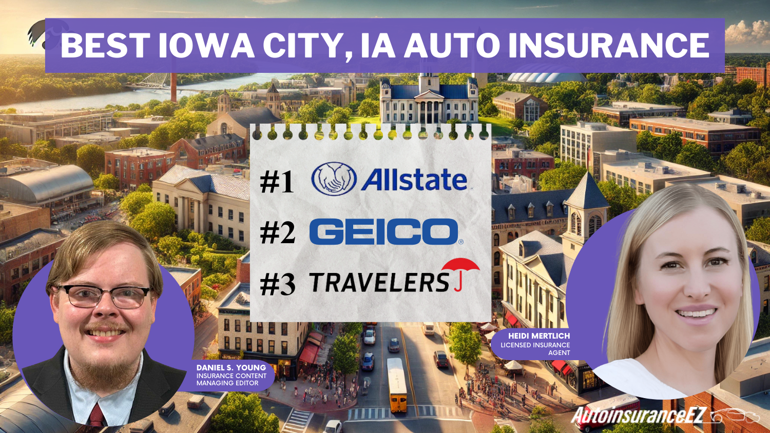 Best Iowa City, IA Auto Insurance: Allstate, Geico, Travelers