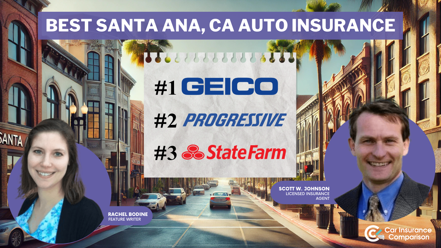 Best Santa Ana, CA Auto Insurance: Geico, Progressive, State Farm