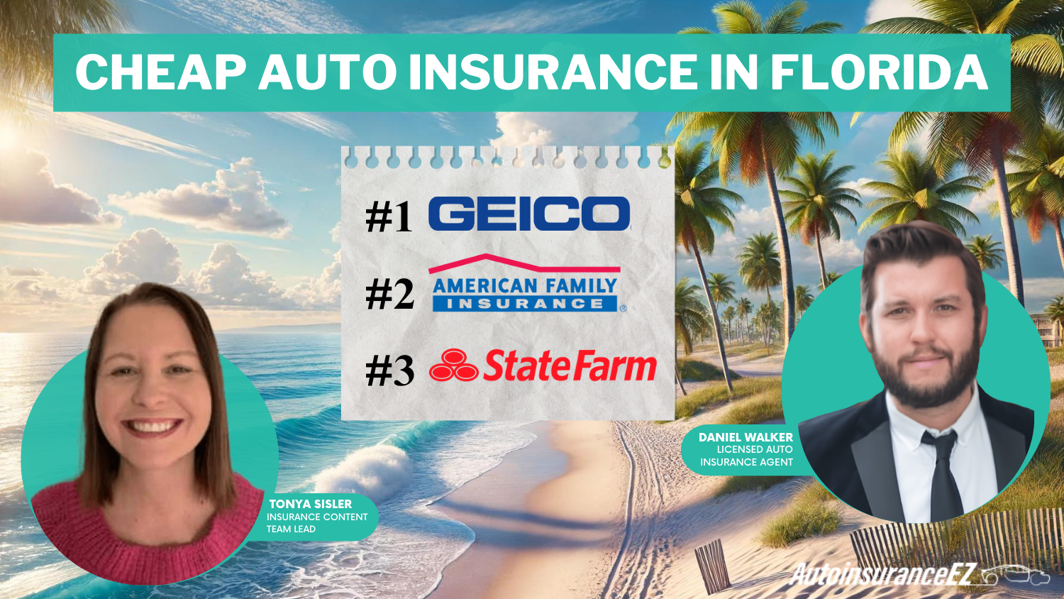 Cheap Auto Insurance in Florida: Geico, American Family, and State Farm