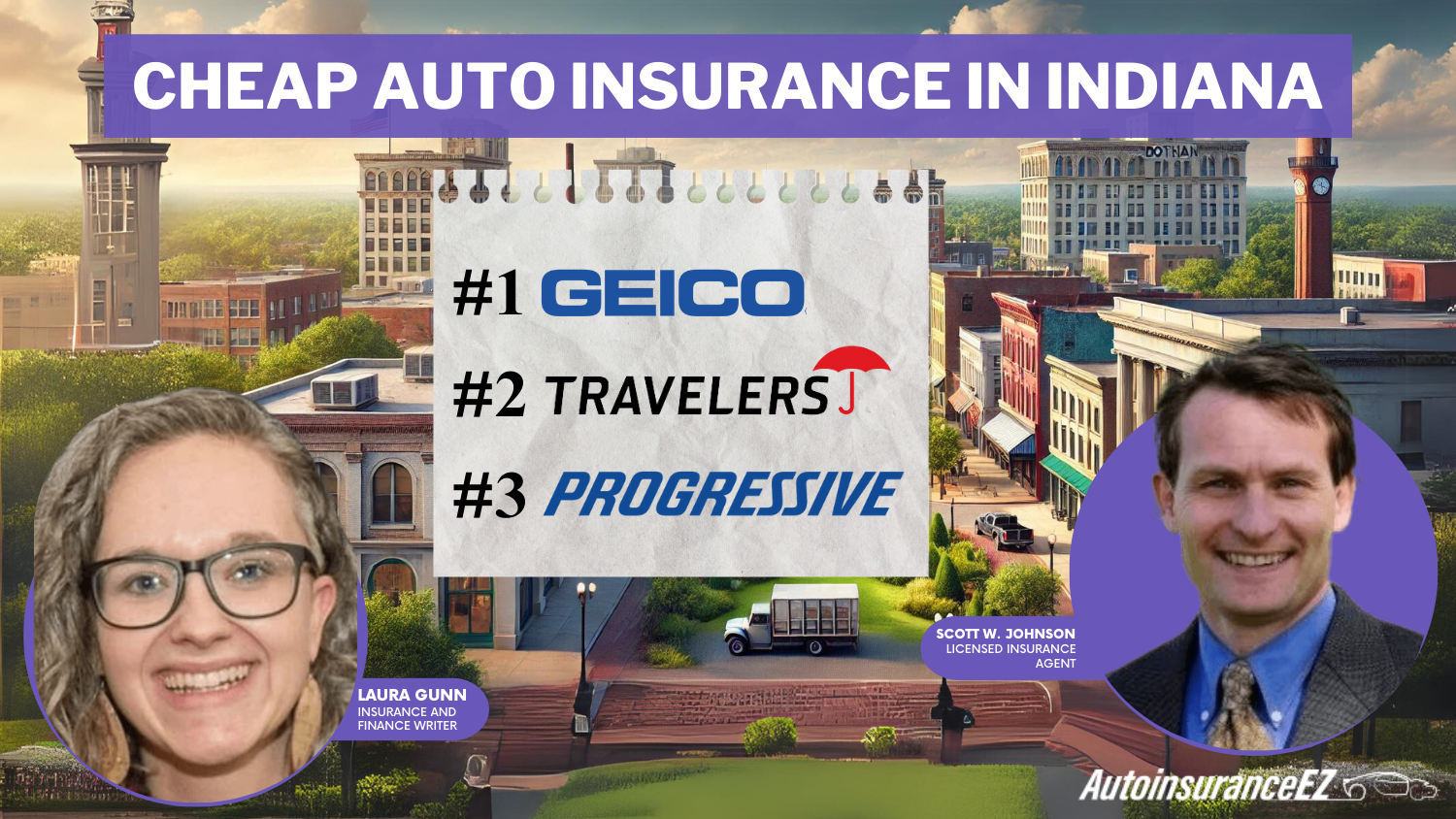 Cheap Auto Insurance in Indiana: Geico, Travelers, and Progressive