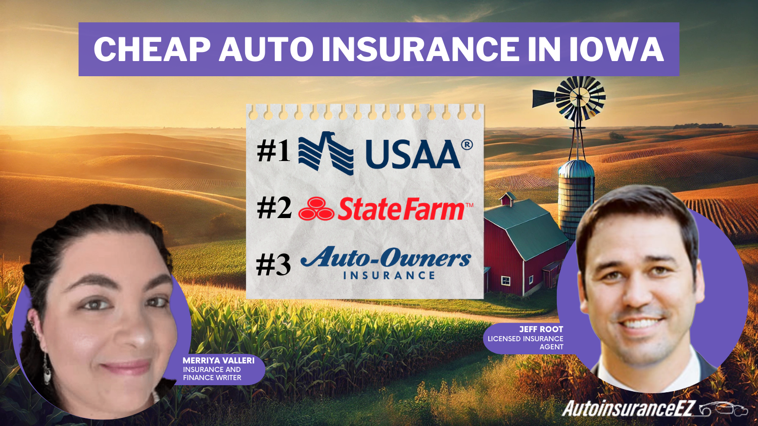 USAA, State Farm, and Auto-Owners: Cheap Auto Insurance in Iowa