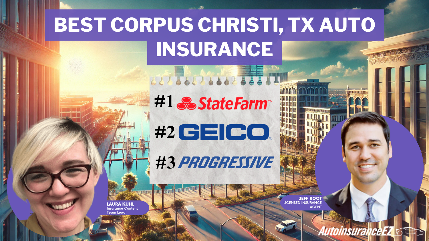 State Farm, Geico, and Progressive: Best Corpus Christi, TX auto insurance