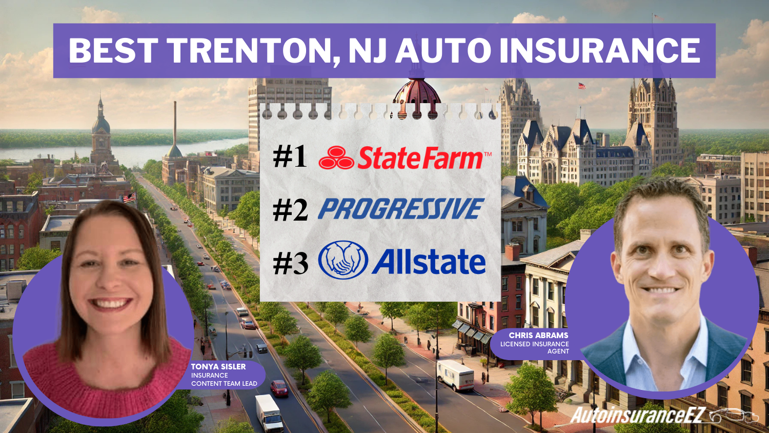 State Farm, Progressive, and Allstate: Best Trenton, NJ Auto Insurance