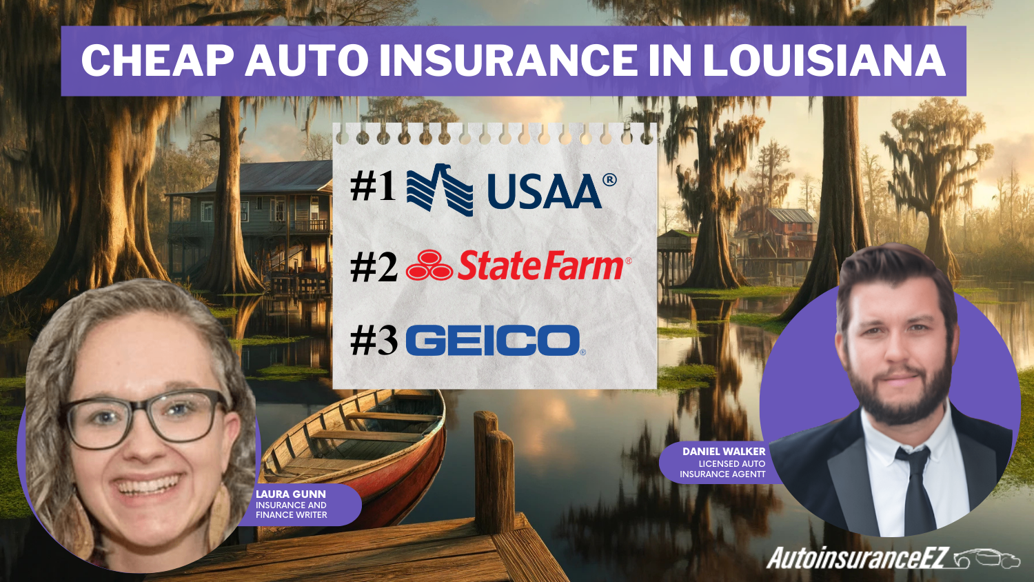 Cheap Auto Insurance in Louisiana: USAA, State Farm, Geico