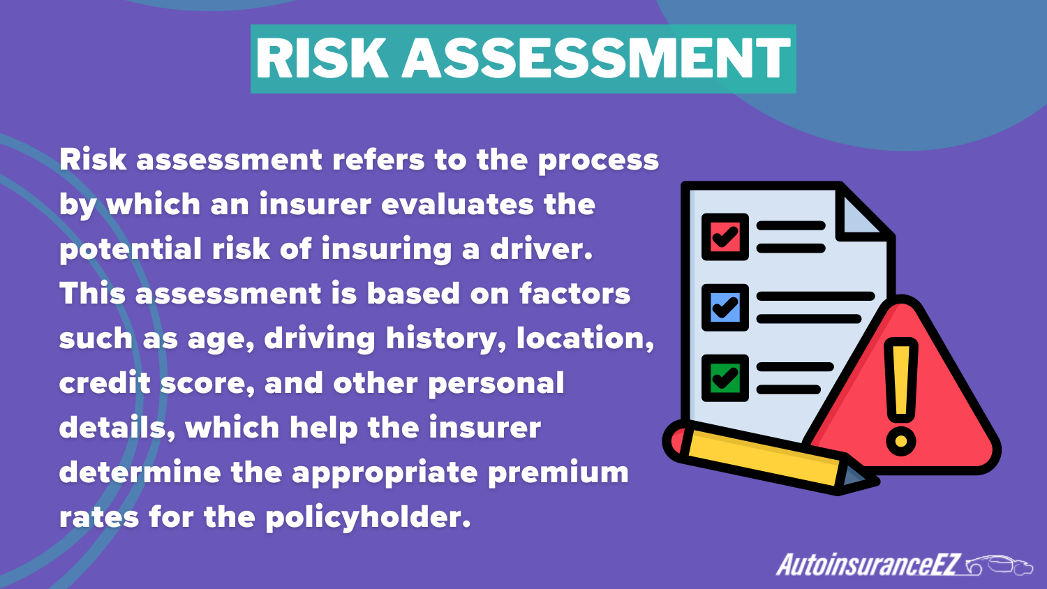 Best Lafayette, LA Auto Insurance: Risk Assessment Definition Card