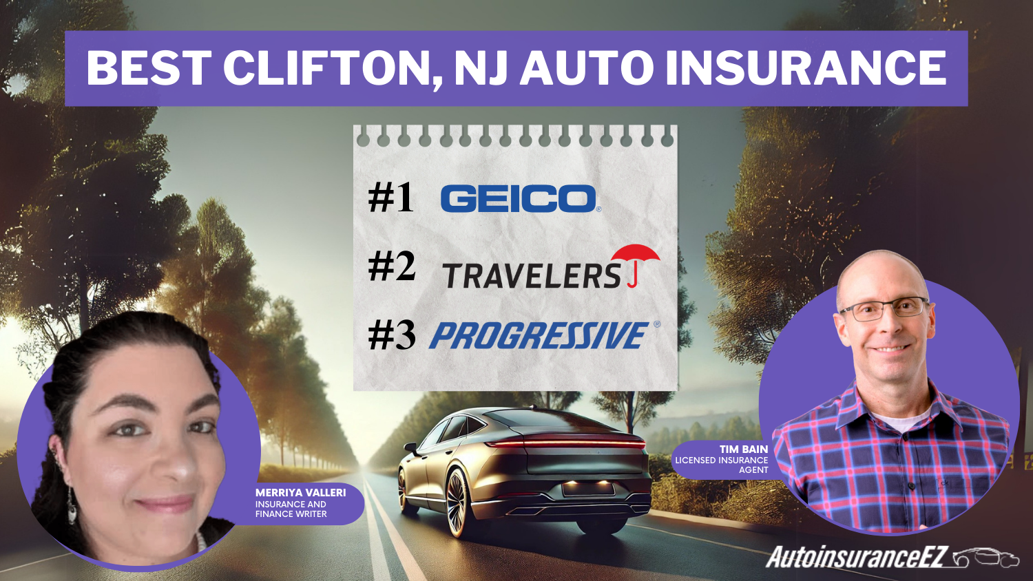 Best Clifton, NJ Auto Insurance: Geico, Travelers, and Progressive