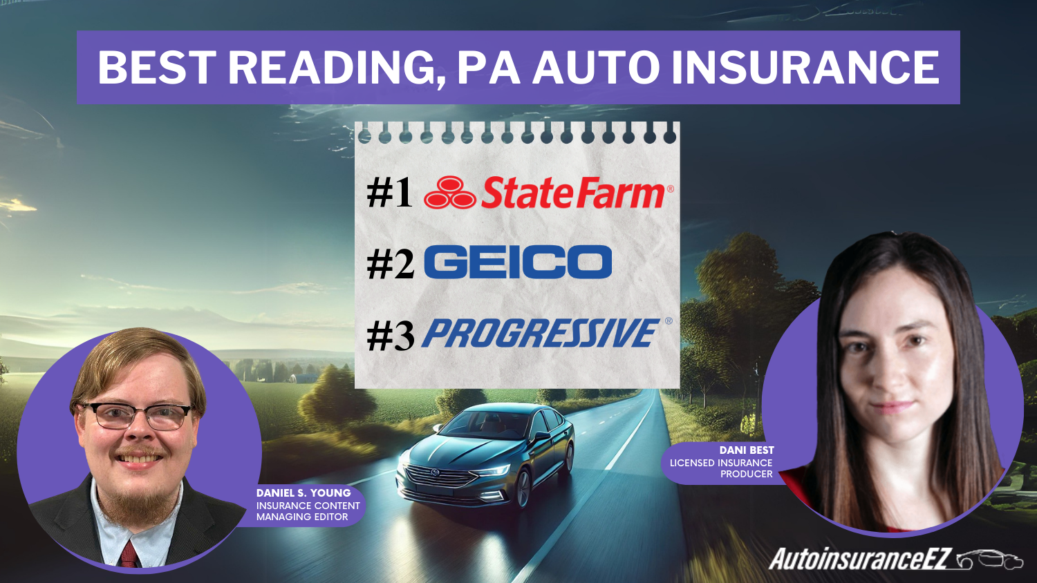 Best Reading, PA Auto Insurance: State Farm, Geico and Progressive