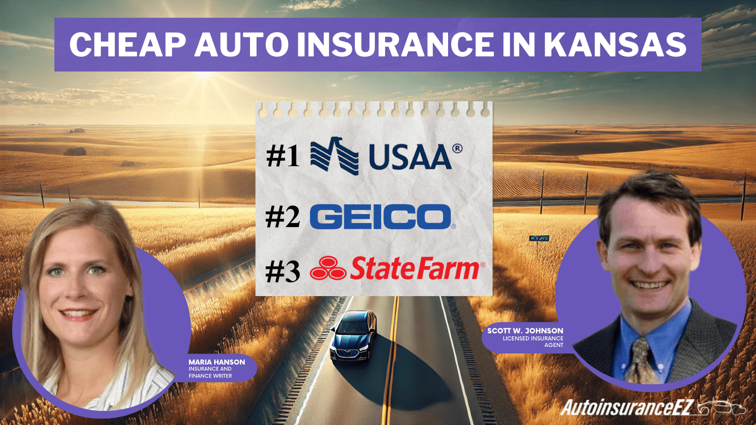 USAA, Geico, and State Farm: Cheap Auto Insurance in Kansas