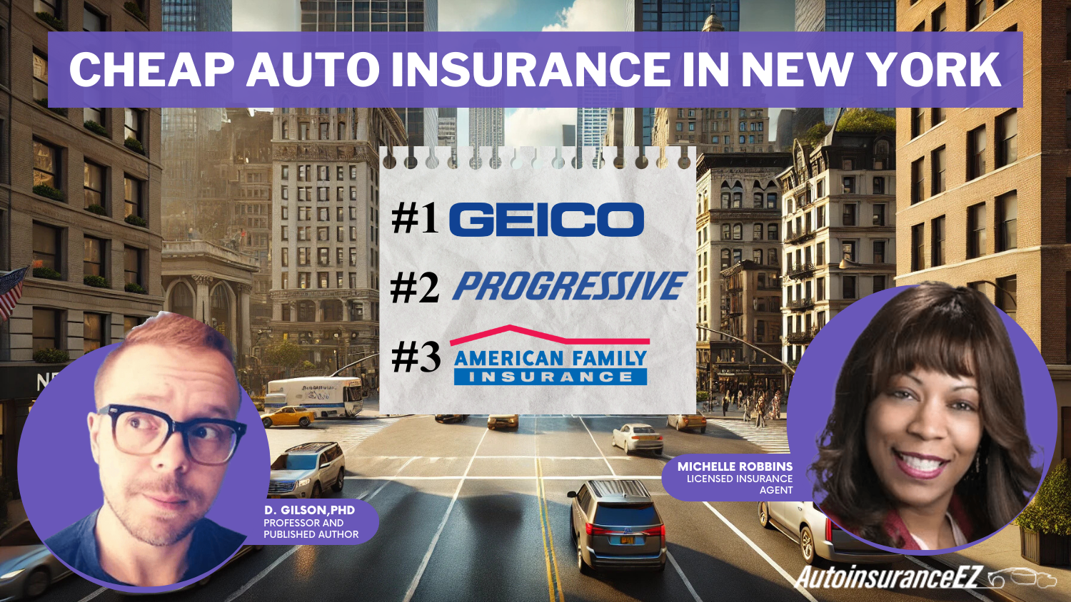 Geico, Progressive, and American Family: Cheap Auto Insurance in New York