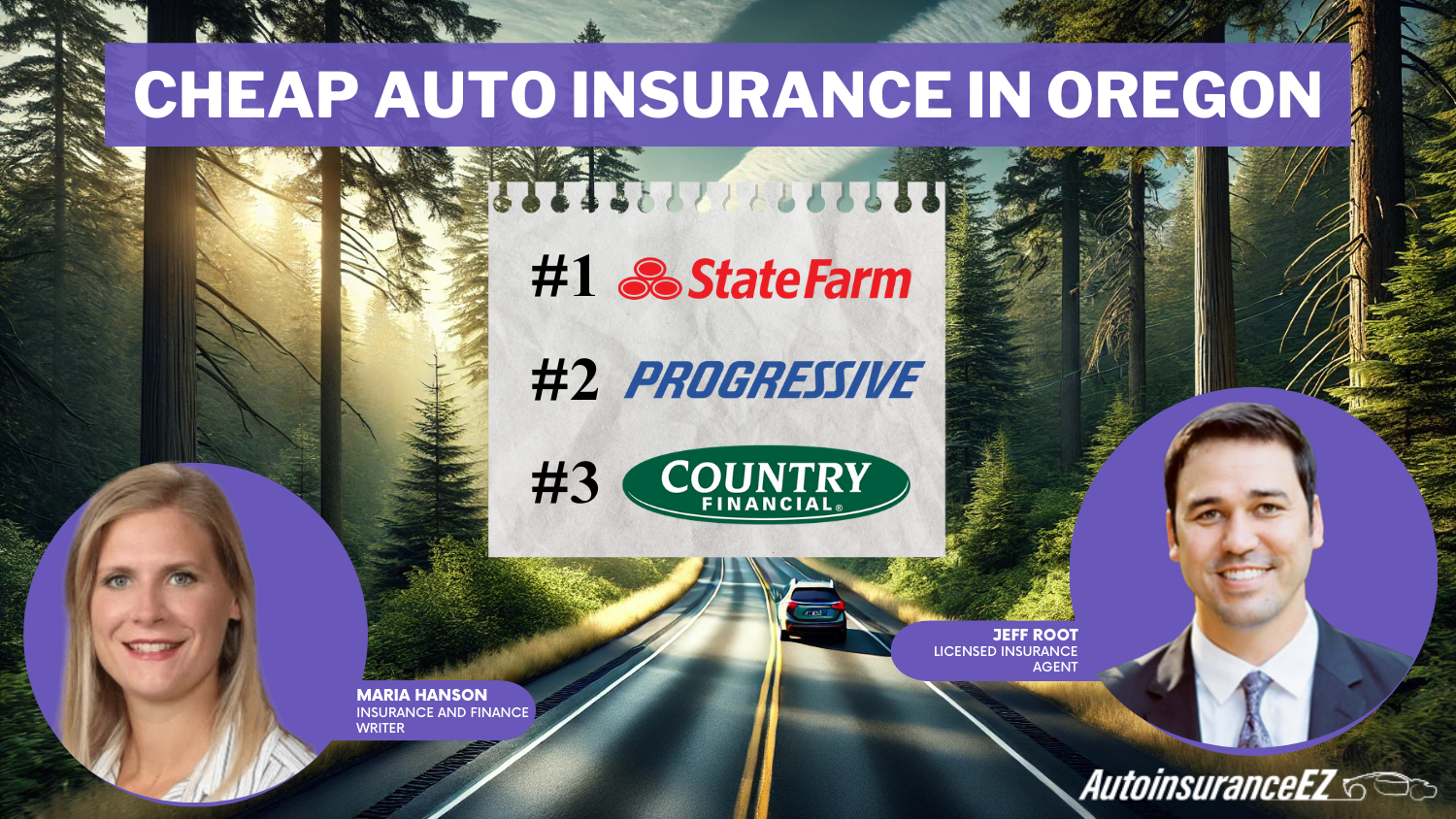 State Farm, Progressive, and Country Financial: Cheap Auto Insurance in Oregon