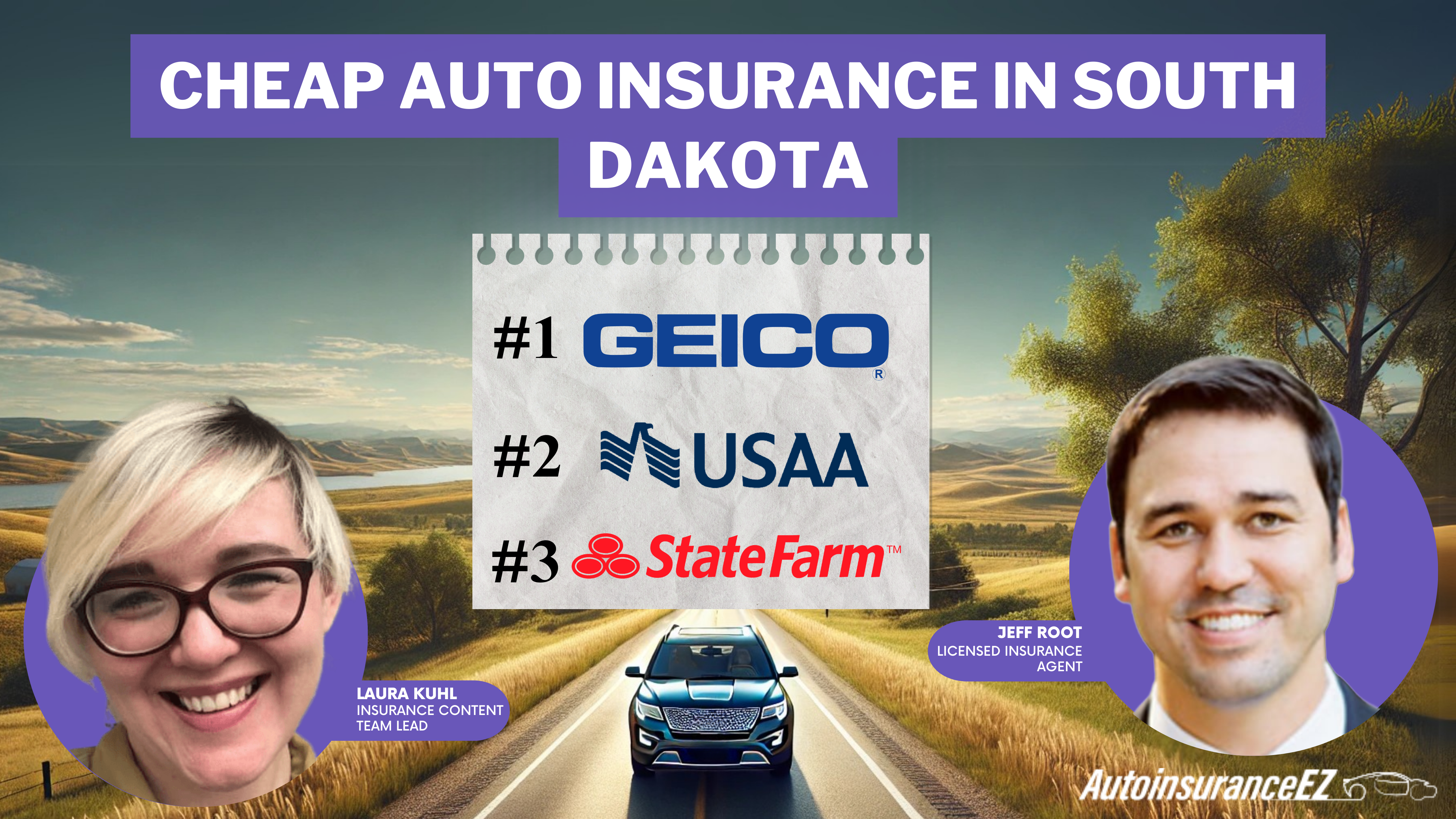 Cheap Auto Insurance in South Dakota: Geico, USAA, State Farm