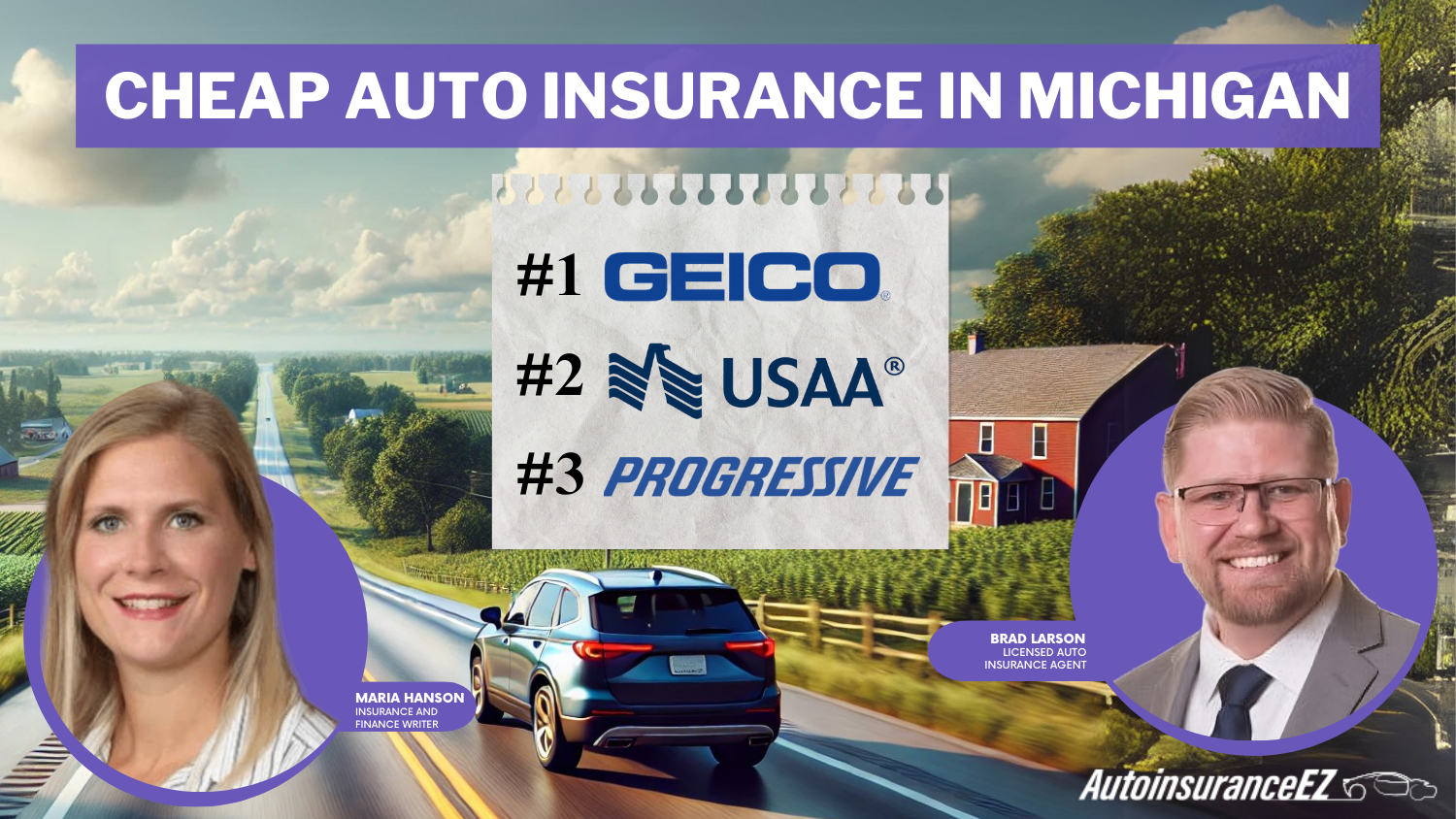 Geico, USAA, and Progressive: Cheap Auto Insurance in Michigan