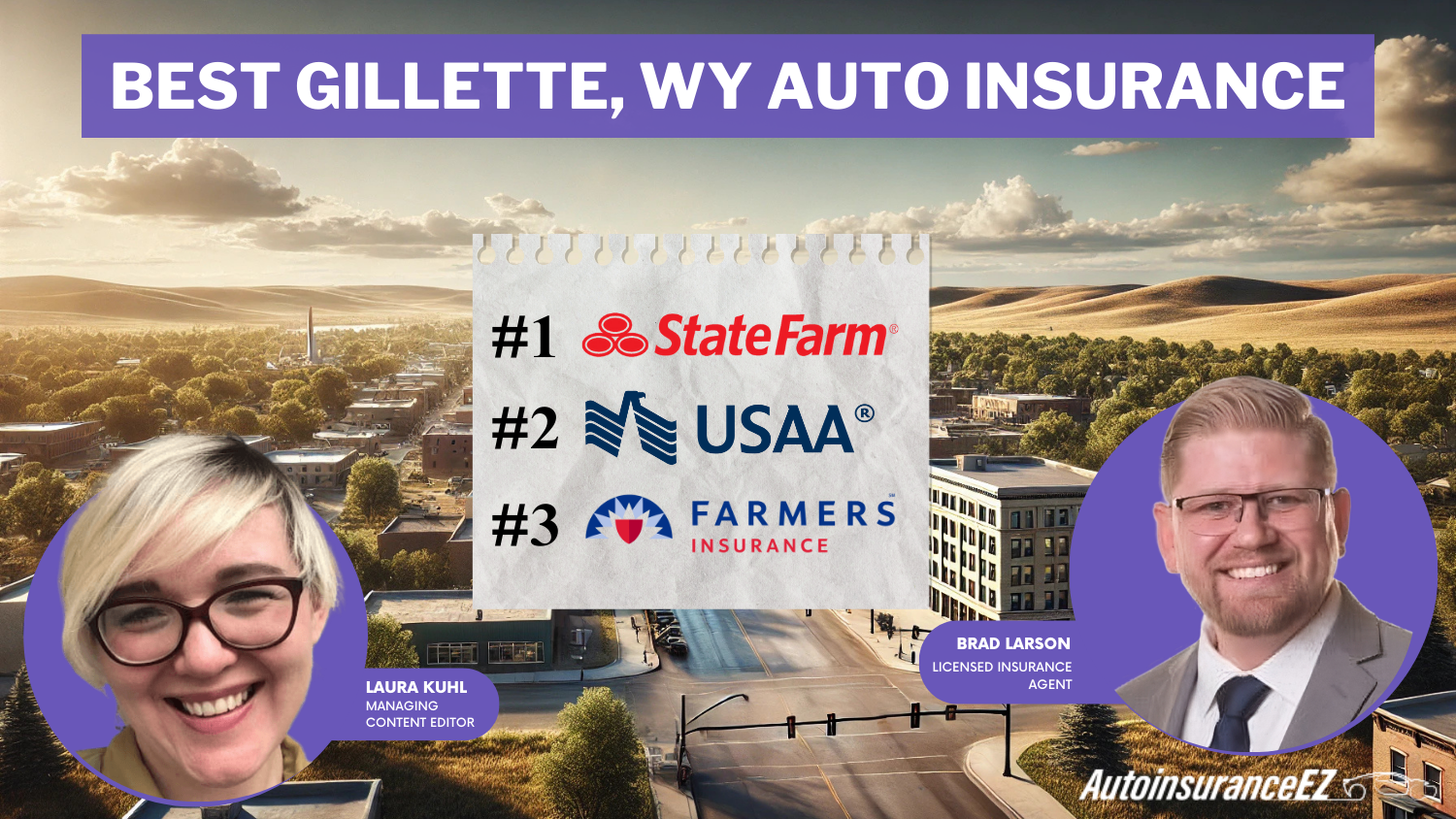 best Gillette, WY auto insurance: State Farm, USAA and Farmers