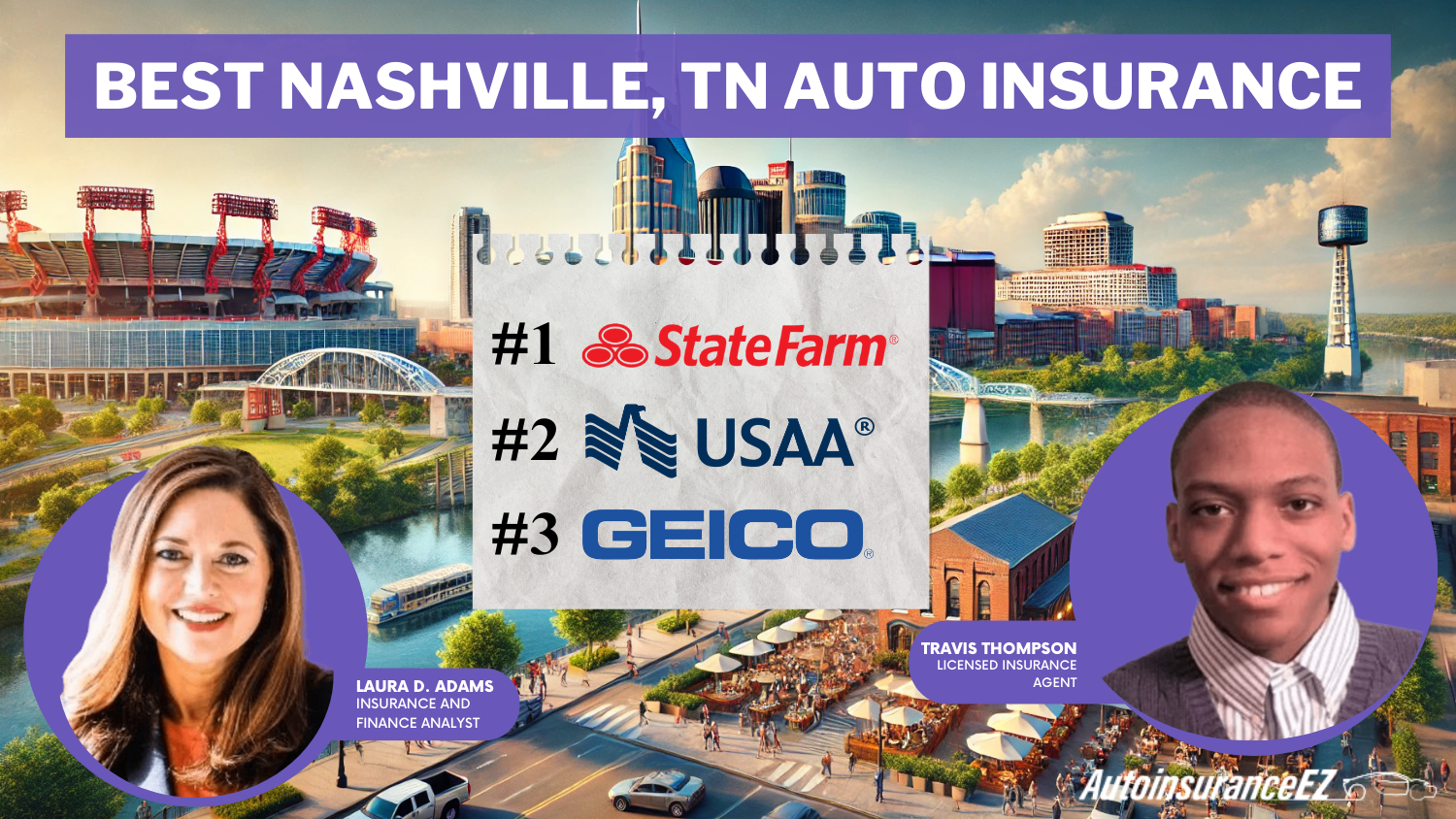 Best Nashville, TN Auto Insurance: State Farm, USAA, and Geico