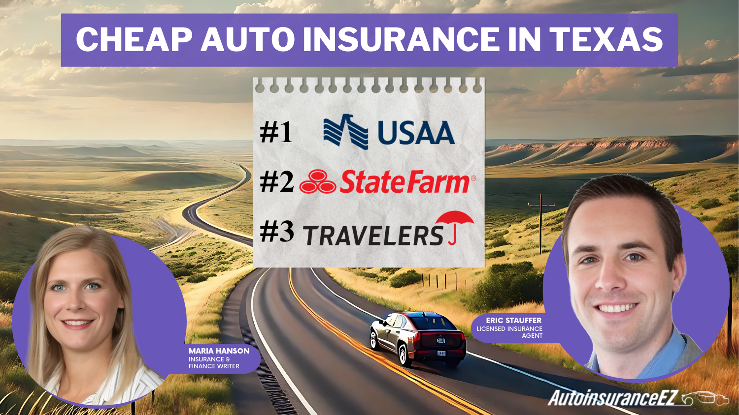 Cheap Auto Insurance in Texas: USAA, State Farm and Travelers 