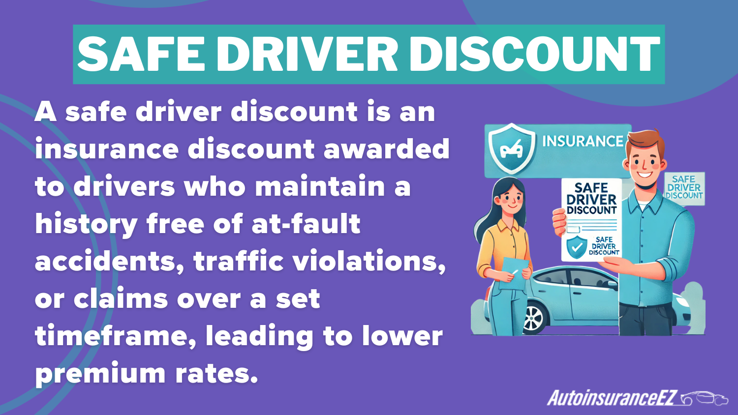 Best Fort Worth, TX Auto Insurance: Safe Driver Discount Definition Card